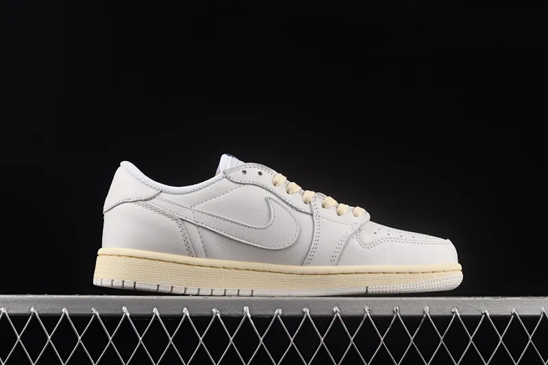 All categories Air Jordan Jordan series basketball shoes Air Jordan 1 Low Travis Scott x Air Jordan 1 Low AJ1 Joe 1 raw rubber white and blue inverted hook low-top cultural sneakers CQ3277-100